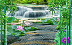 流水走道背景墙