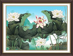 国画荷花
