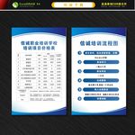 培训收费标准 培训流程图