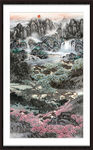 竖幅山水画