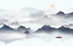 水墨山水画