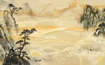 客厅大理石纹理水墨瓷砖壁画背景