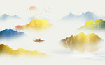 水墨山水画