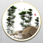 现代山水