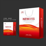 红色手提袋 手提袋设计 手提袋