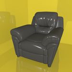 沙发模型 休闲沙发 软体家具