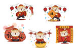 新年2020年老鼠吉祥物
