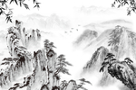 新中式背景墙