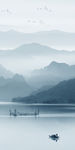 中式山水画玄关图 TIF分层