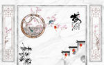 梅花 巨幅 爵士白 TIF分层
