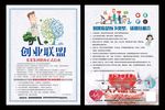 创业联盟海报宣传单招生代理展架