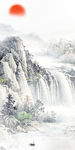 国画过道玄关画 tif分层