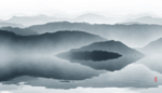 抽象山水画
