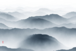 水墨山水新中式山水
