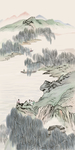 水墨玄关装饰画