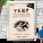 中医推拿海报灯箱展板展架易拉宝
