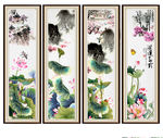 国画荷花