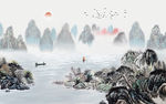 新中式山水画
