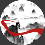 圆形方形孙悟空装饰画