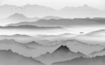 中国风风景山水框画 TIF分层