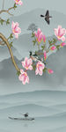 花鸟玄关风景挂画 TIF分层