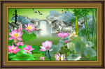 国画荷花
