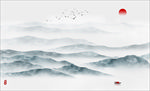 禅意山水画