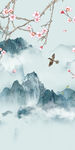 中国风山水风景玄关 TIF分层