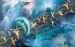金色抽象背景墙