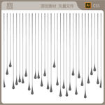 雨滴线条背景线条矢量