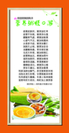 营养粥顺口溜框画形象图片