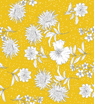 矢量白花 线条小