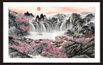中堂画山水
