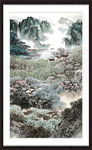 中堂画山水