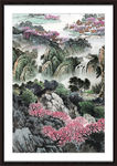 山水瀑布