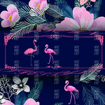矢量火烈鸟