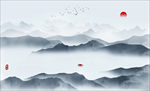 新中式山水画