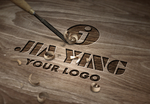 logo雕刻效果