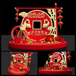 新年美陈CDR+3D