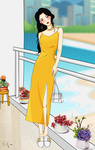 手绘性感女生