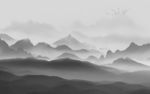 中式山水水墨国画 TIF分层