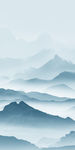 中式山水水墨画 tif分层