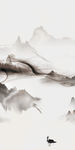 中国风玄关山水国画 tif分层