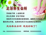 足疗会所 足疗养生 绿色背景