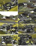 别墅民宿模型