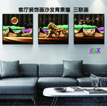 雄狮三联画 风景三联画