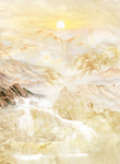 旭日东升大理石纹