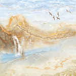 流水生财大理石纹