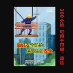 高空作业海报哦