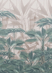 棕榈芭蕉叶热带雨林西洋画
